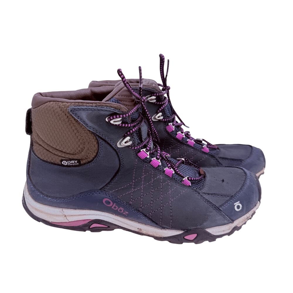 Oboz Women's Sapphire Blue Mid B-Dry Hiking Boots Shoes Size 9